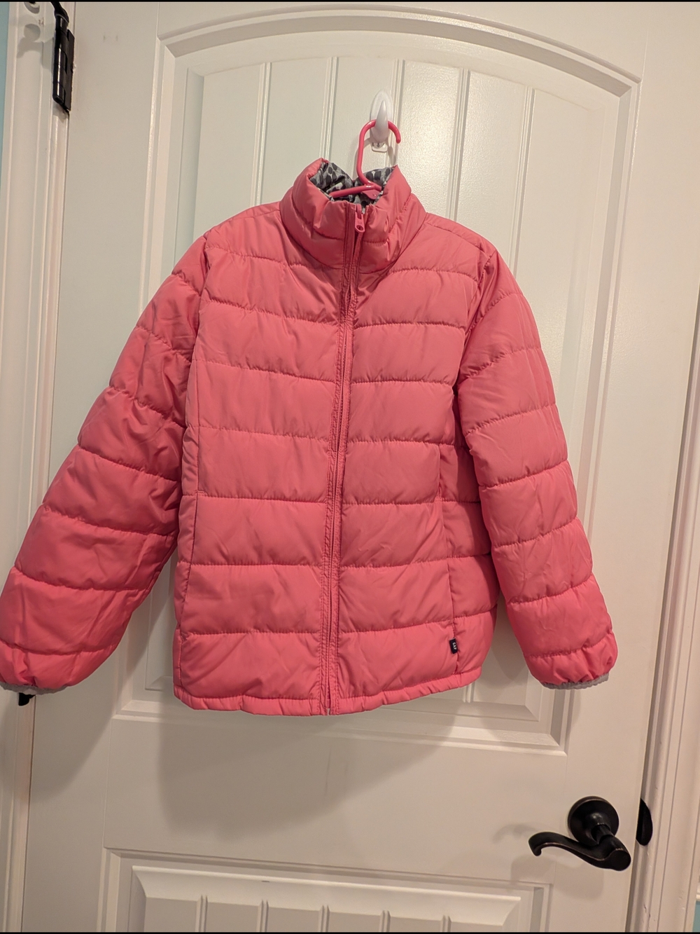 GAP Reversible Pink Quilted Puffer Jacket
